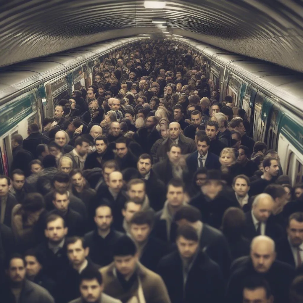 Paris Metro Rush Hour