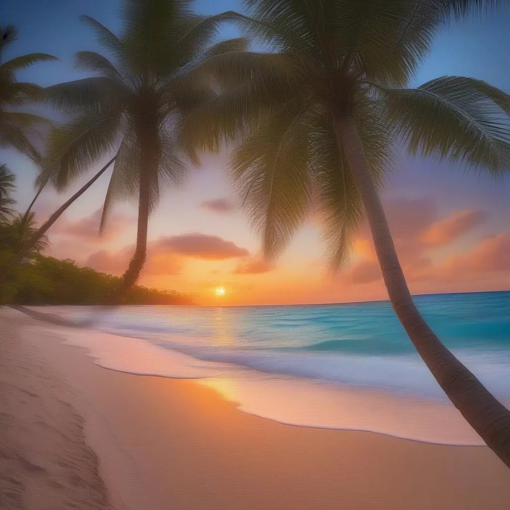 Cuban Beach Sunset