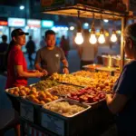 Da Lat Street Food Vendor with Delicious Dinner Options