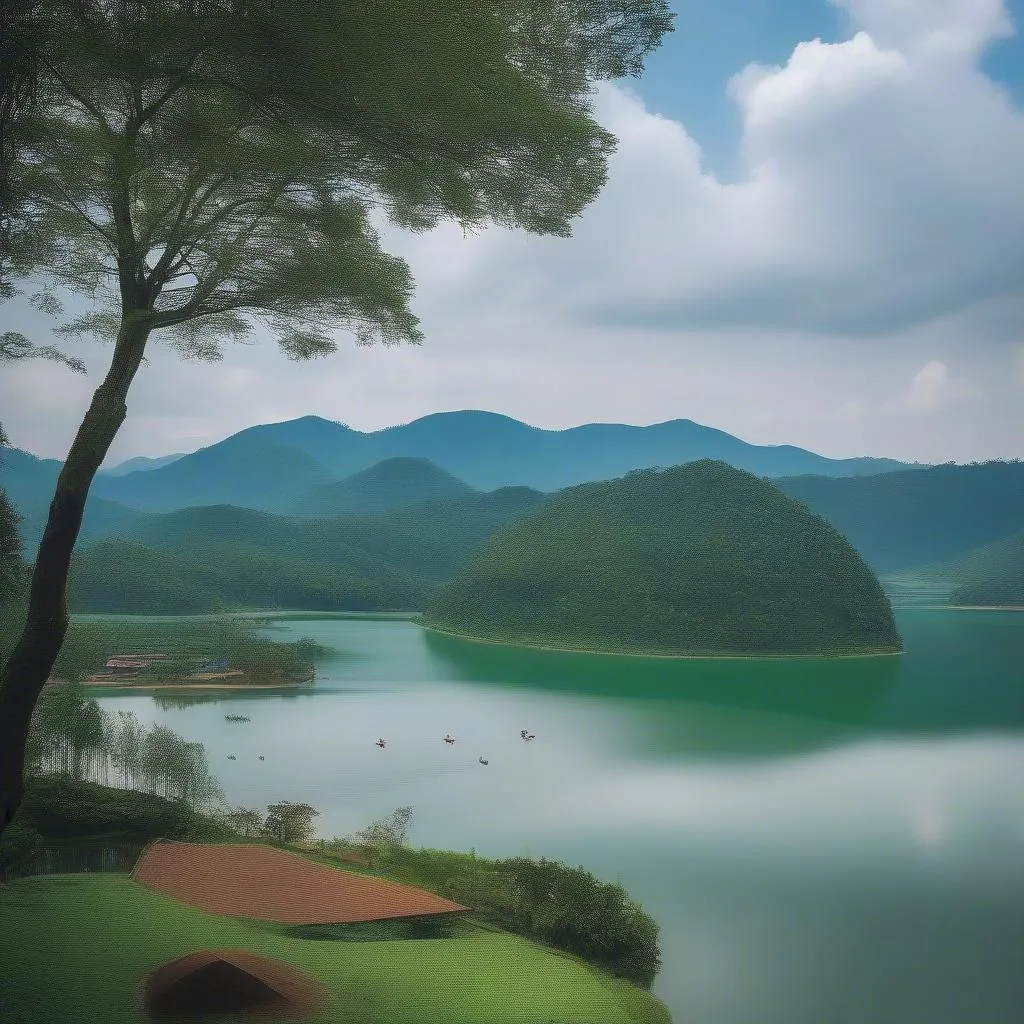 Dai Lai Lake Scenic View