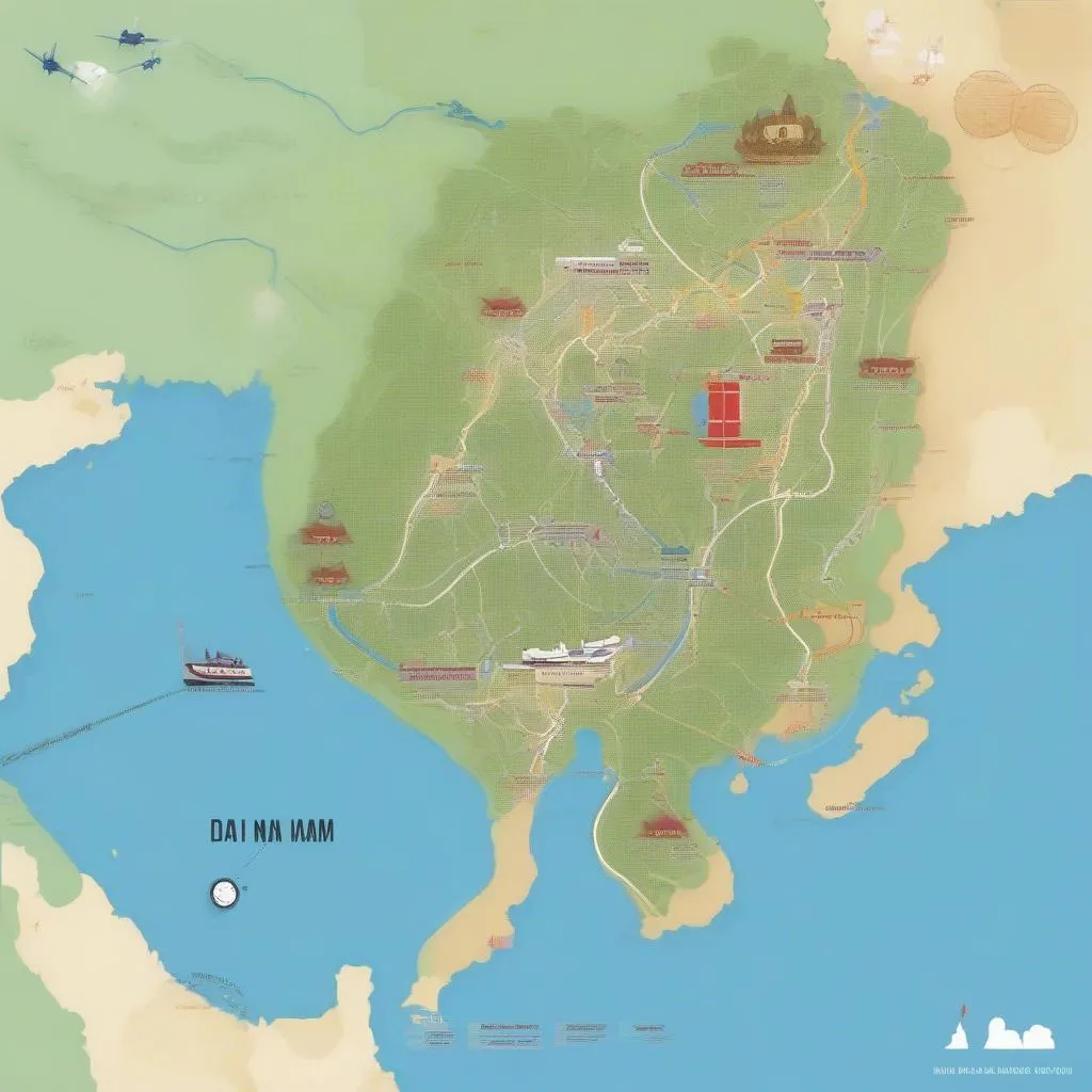 Dai Nam Wonderland Location Map