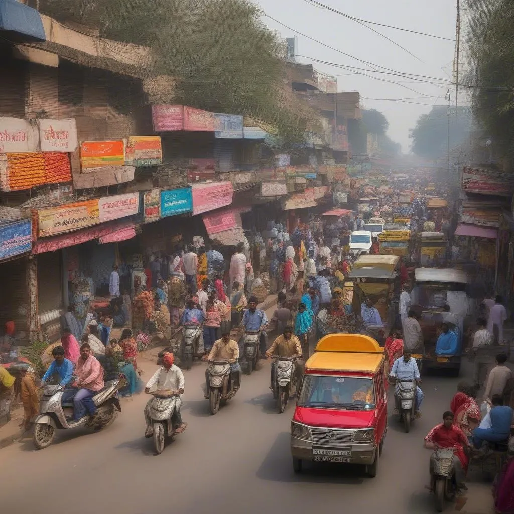 Delhi street scene