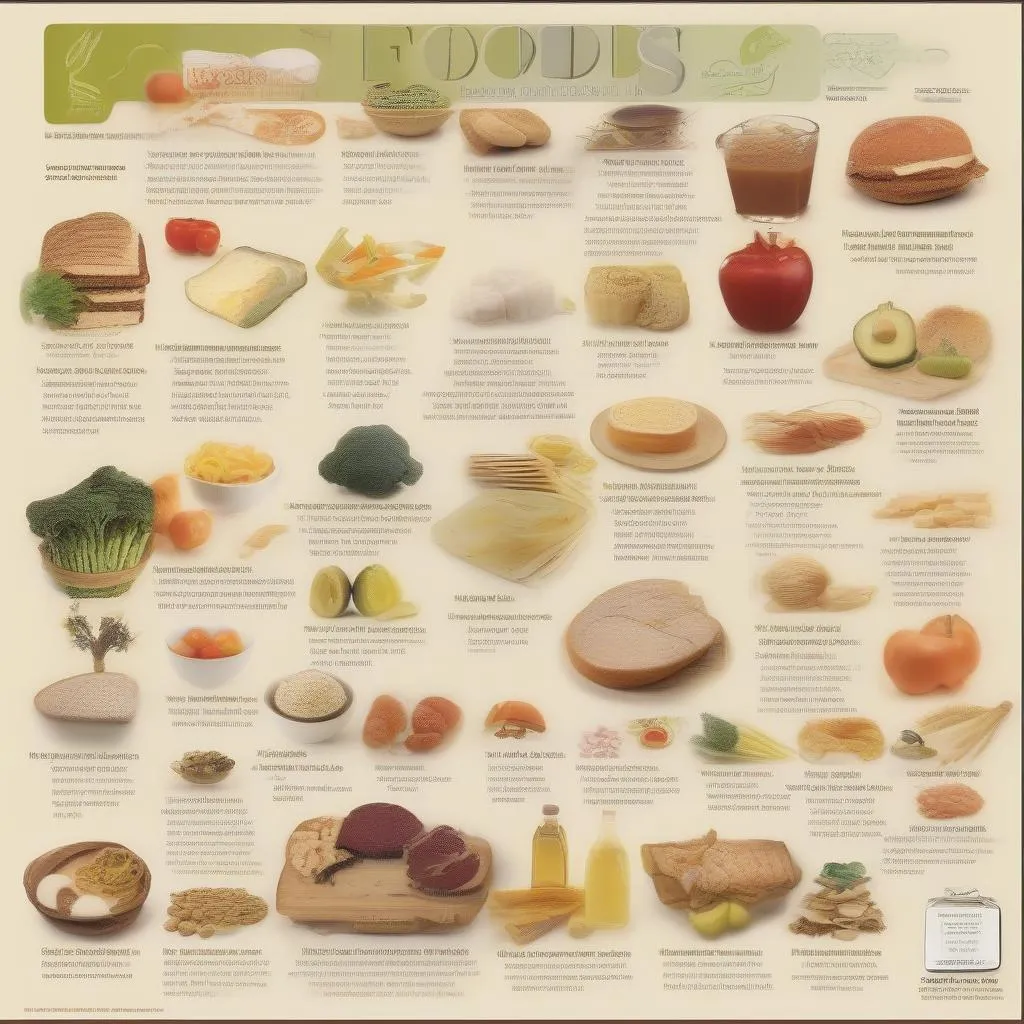 A visually appealing table showcasing various foods known to promote bust growth, including their nutritional benefits and serving suggestions