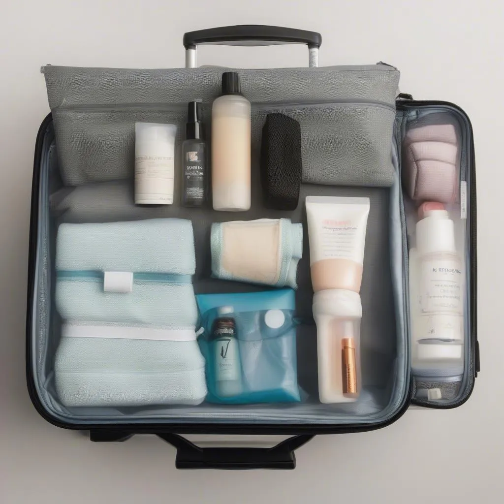 Packing Deodorant in Suitcase