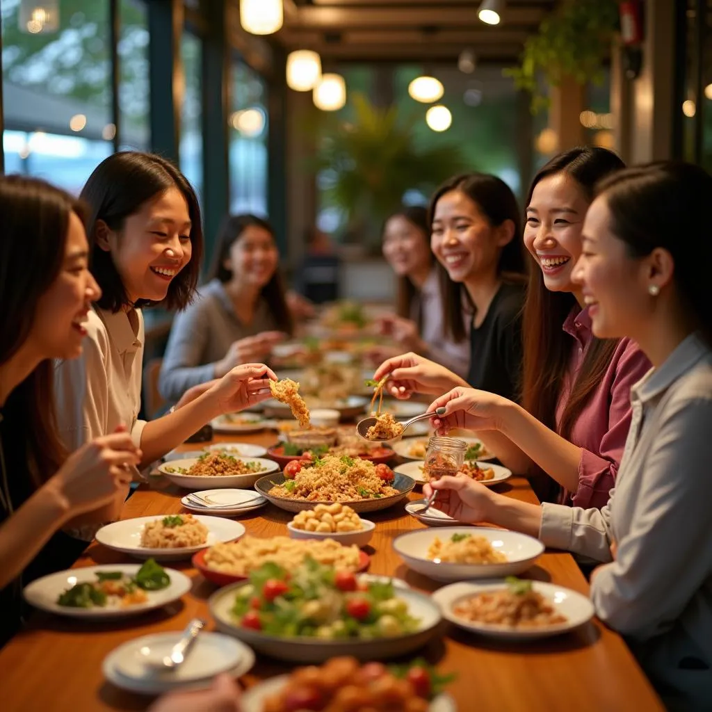 Enjoying Authentic Vietnamese Buffet in Hanoi