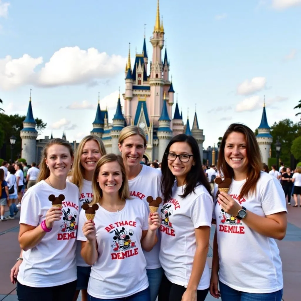 Disney travel agents on a familiarization trip