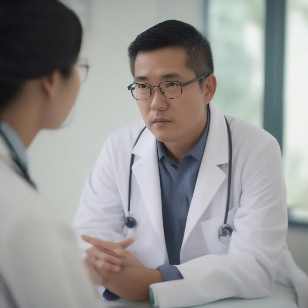 Doctor Consulting Patient in Saigon