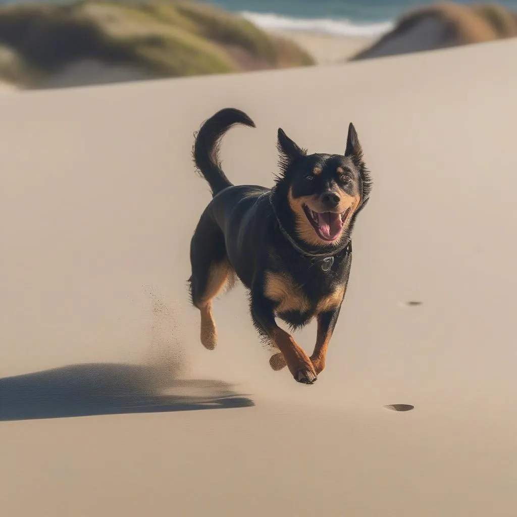 Dog Enjoying Beach Carmel