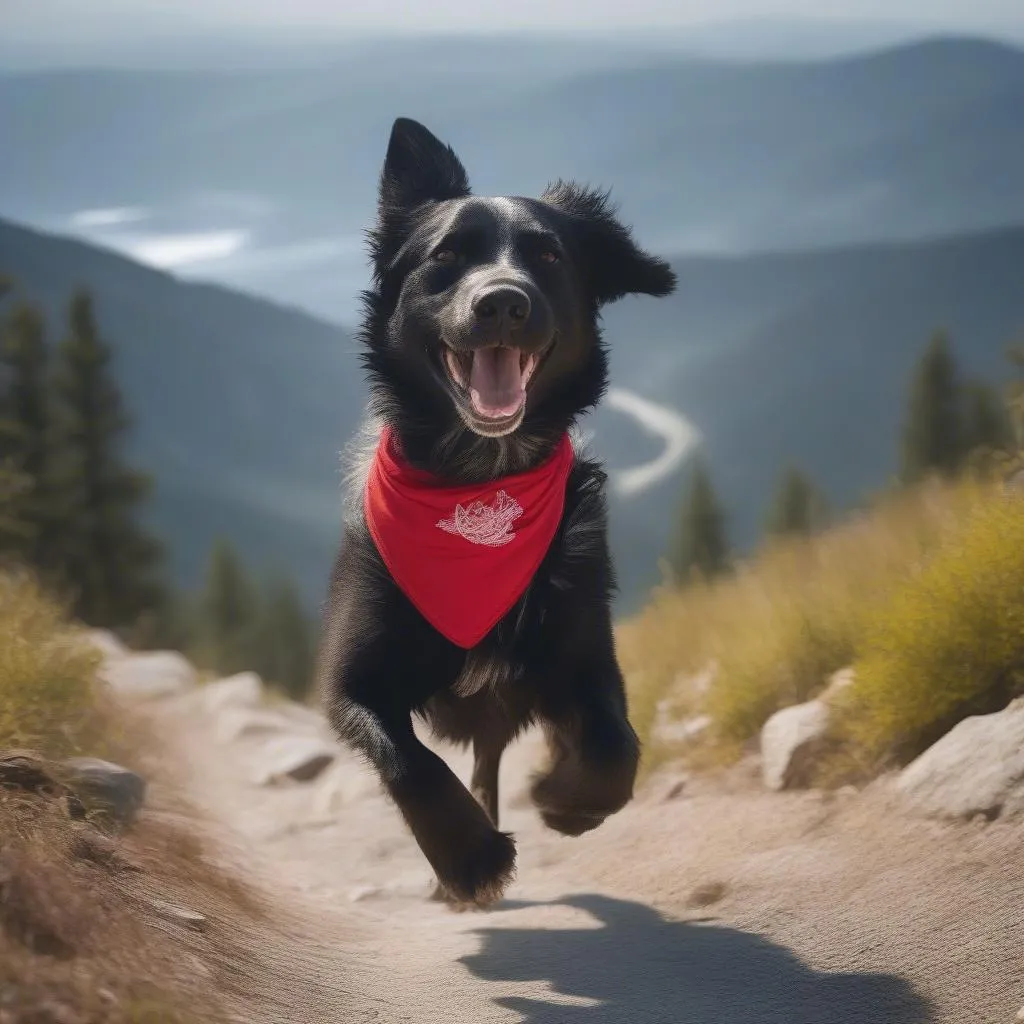 dog mountain hiking