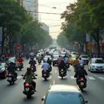 Navigating Hanoi's Bustling Traffic