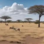 African Savanna during the dry season