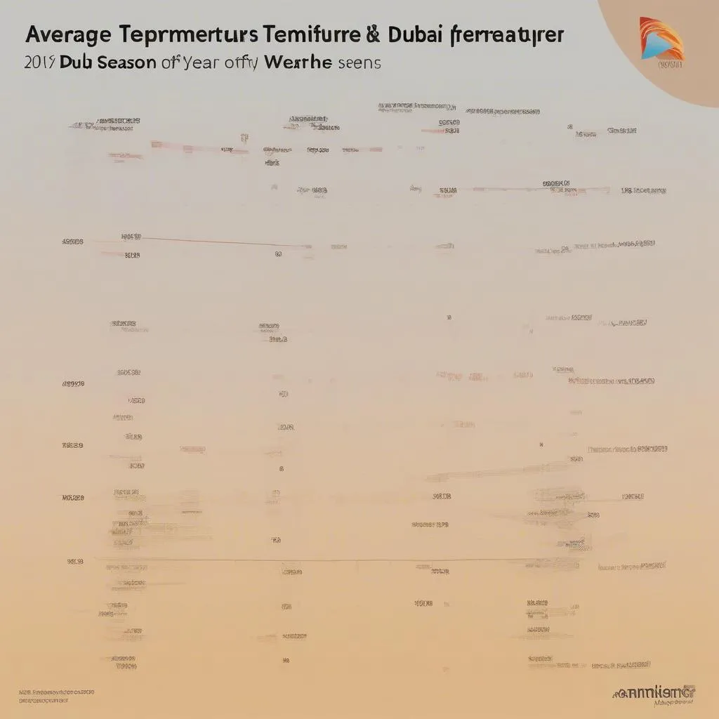 Dubai Weather Infographic: Seasonal Temperature Variations