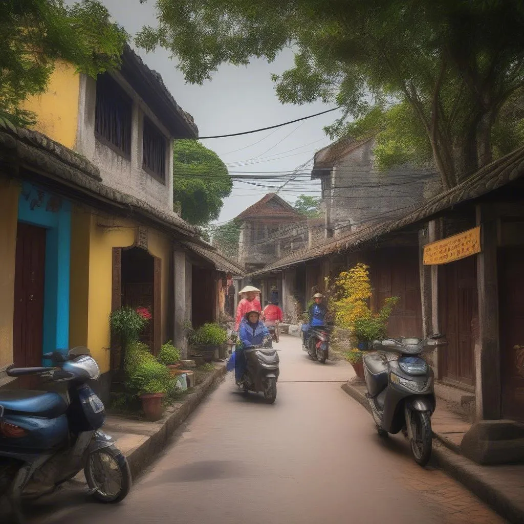 Duong Lam Ancient Village Street