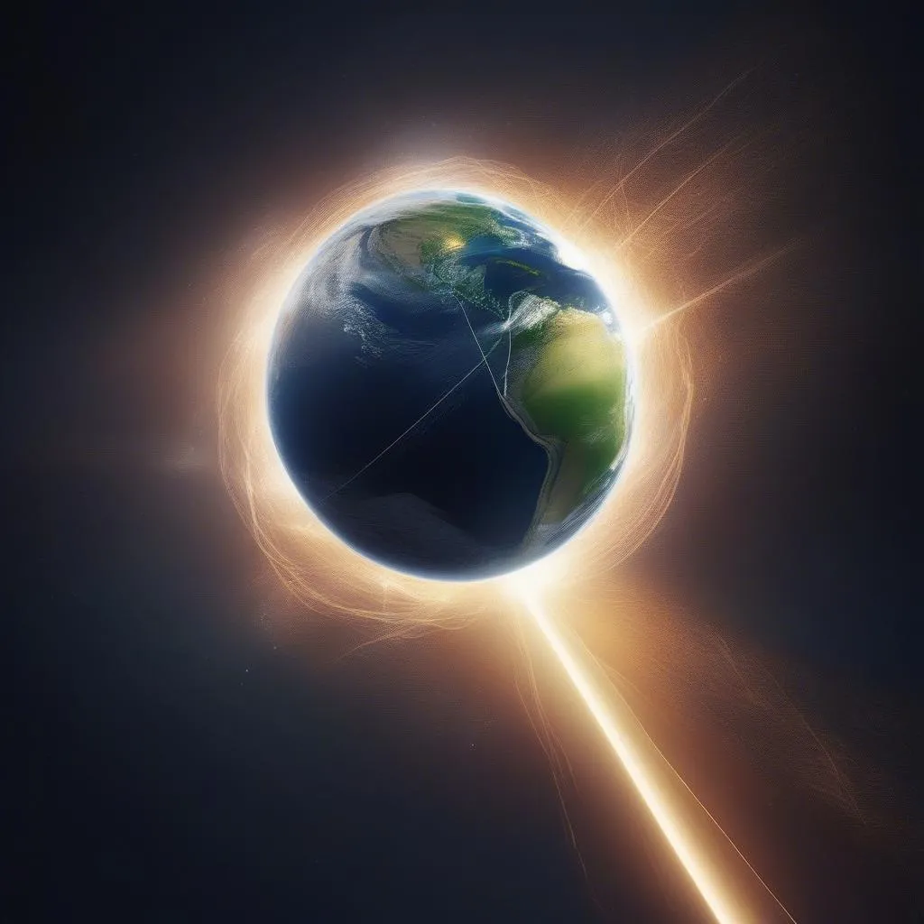 Earth with light speed orbit