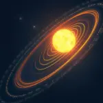 Earth's elliptical orbit around the sun