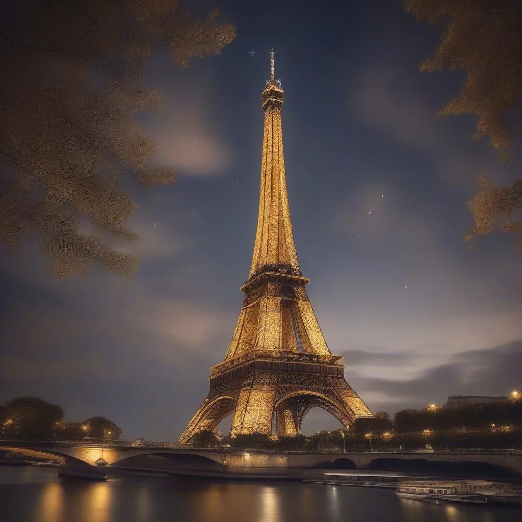 Eiffel Tower at night