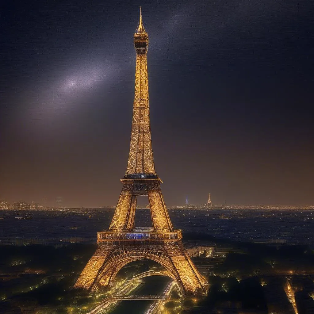 Eiffel Tower at Night