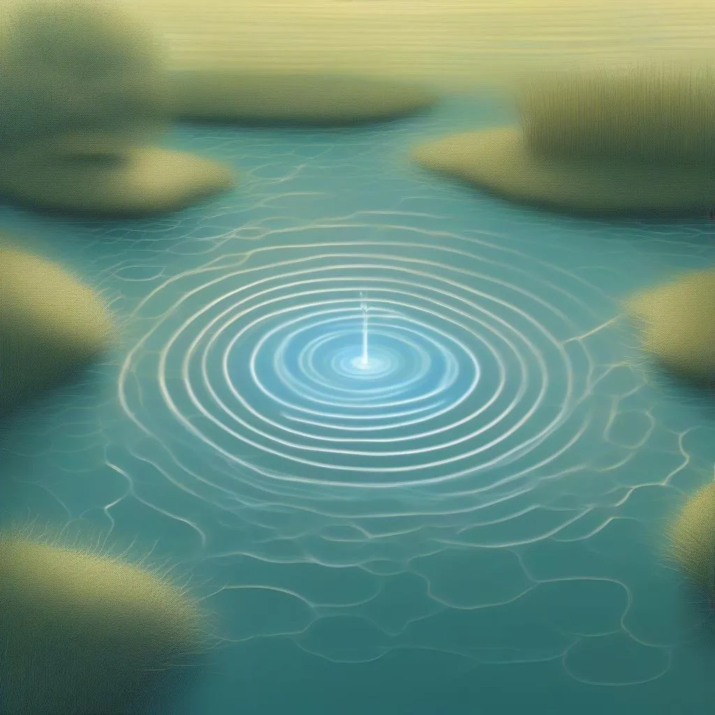 Electric field ripples illustration