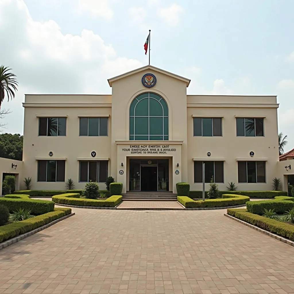 Exterior of an Embassy in Nigeria