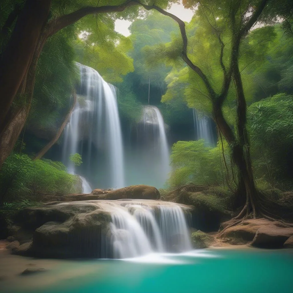 Erawan National Park in July