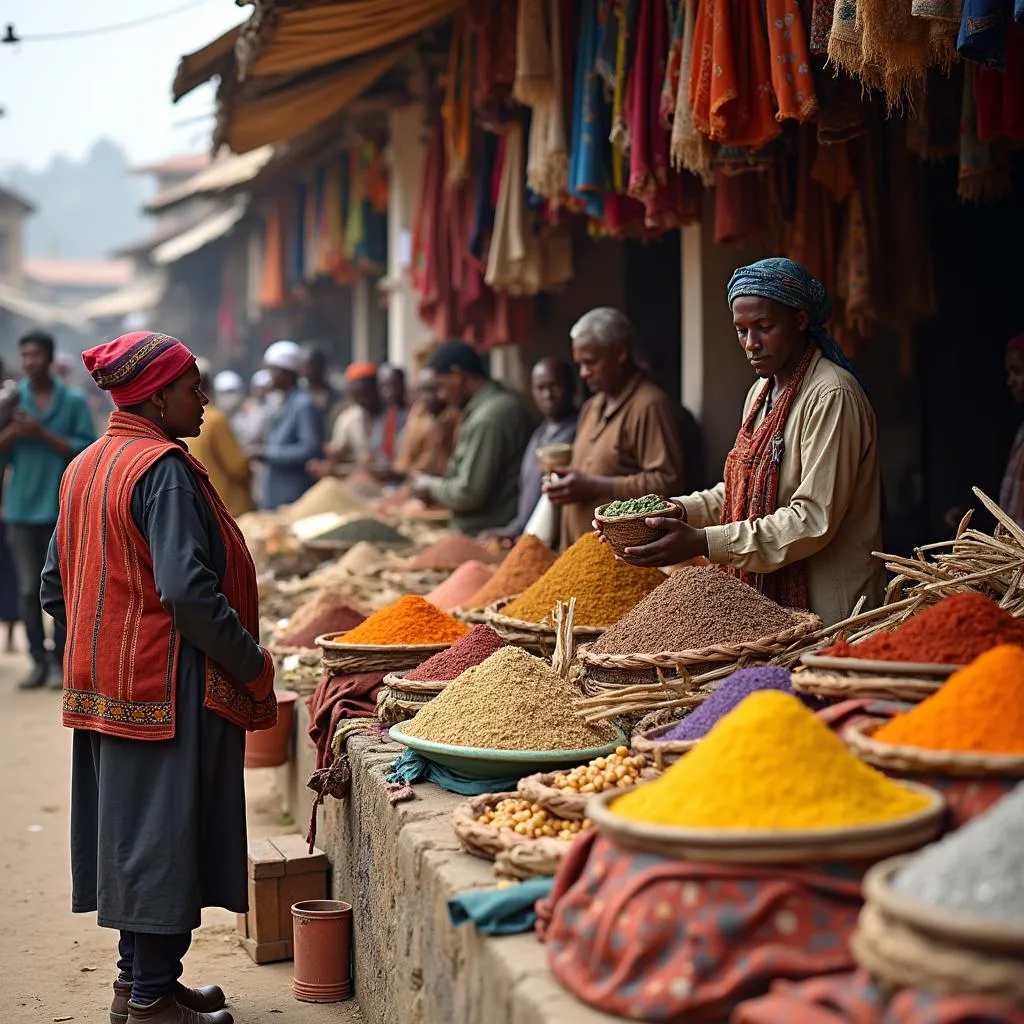 Ethiopian market scene