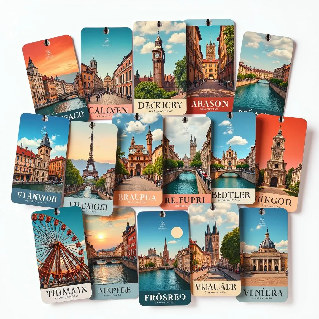 Collage of various European city passes