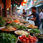 Exploring Vietnamese Food Stalls in Hanoi