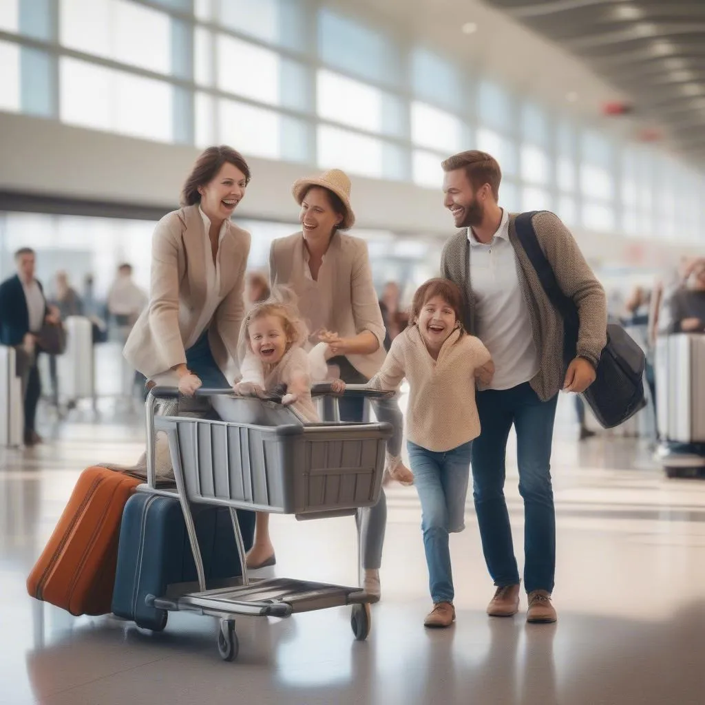 Family at Airport