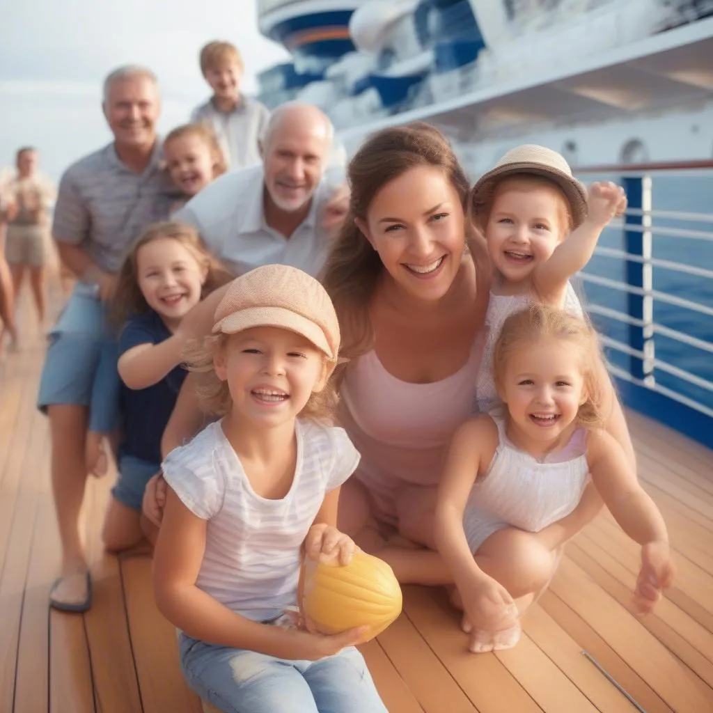 Family Enjoying Cruise Activities