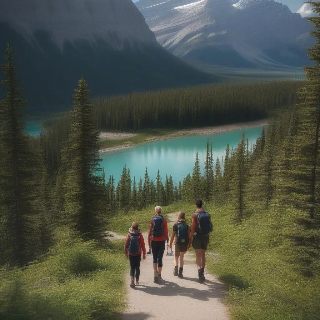 Family Hiking in Banff National Park