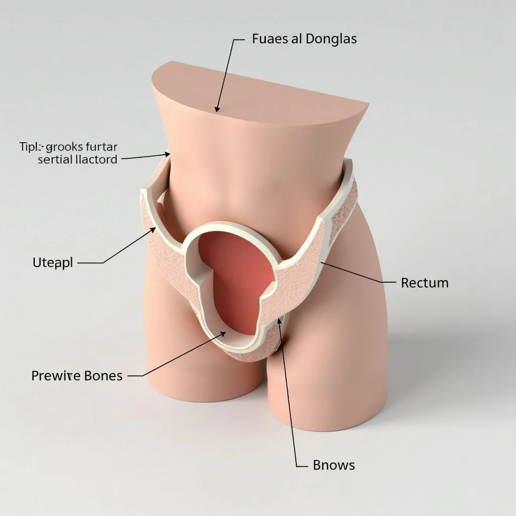 Female pelvic cavity 3D model