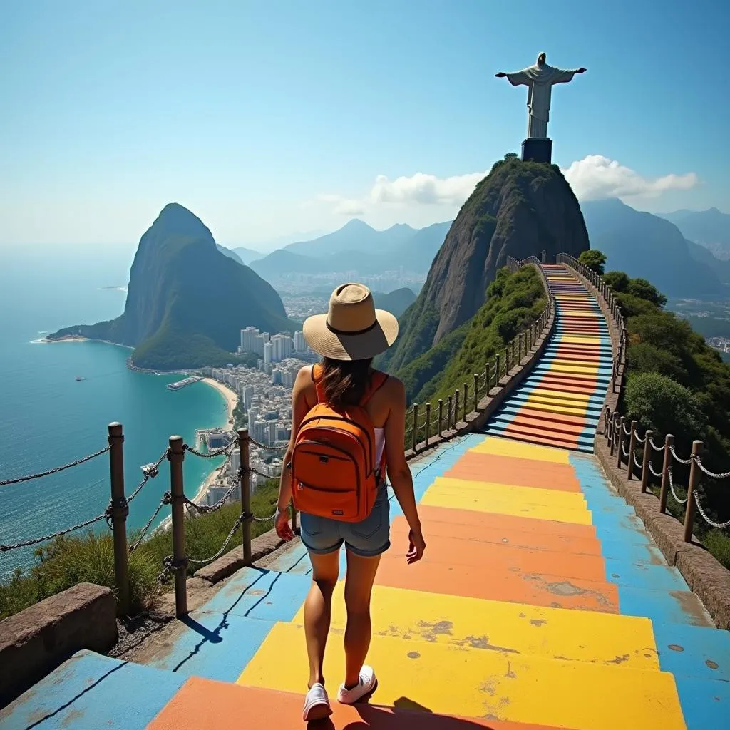 Female traveler in Rio de Janeiro