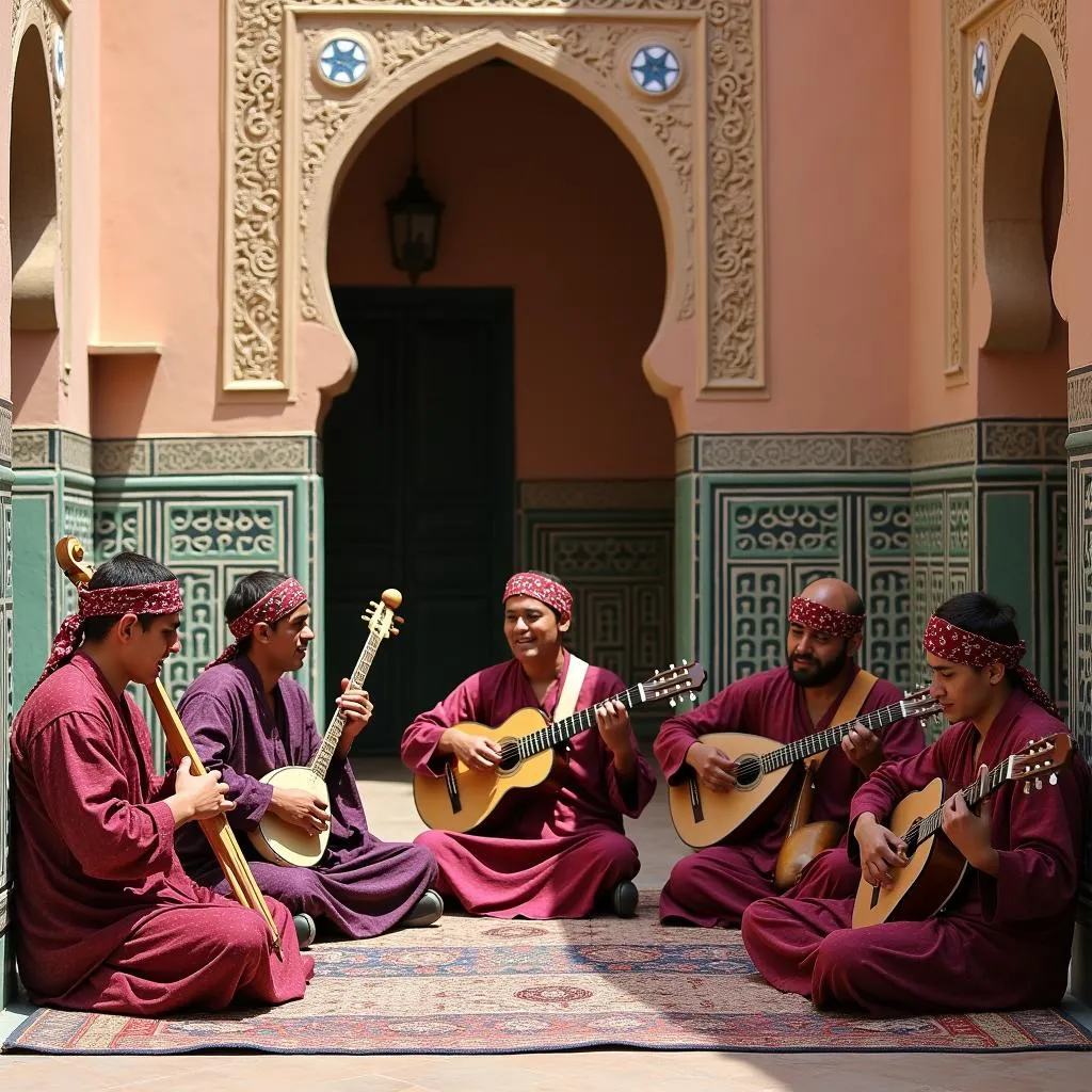 Musicians performing at the Fes Festival of World Sacred Music