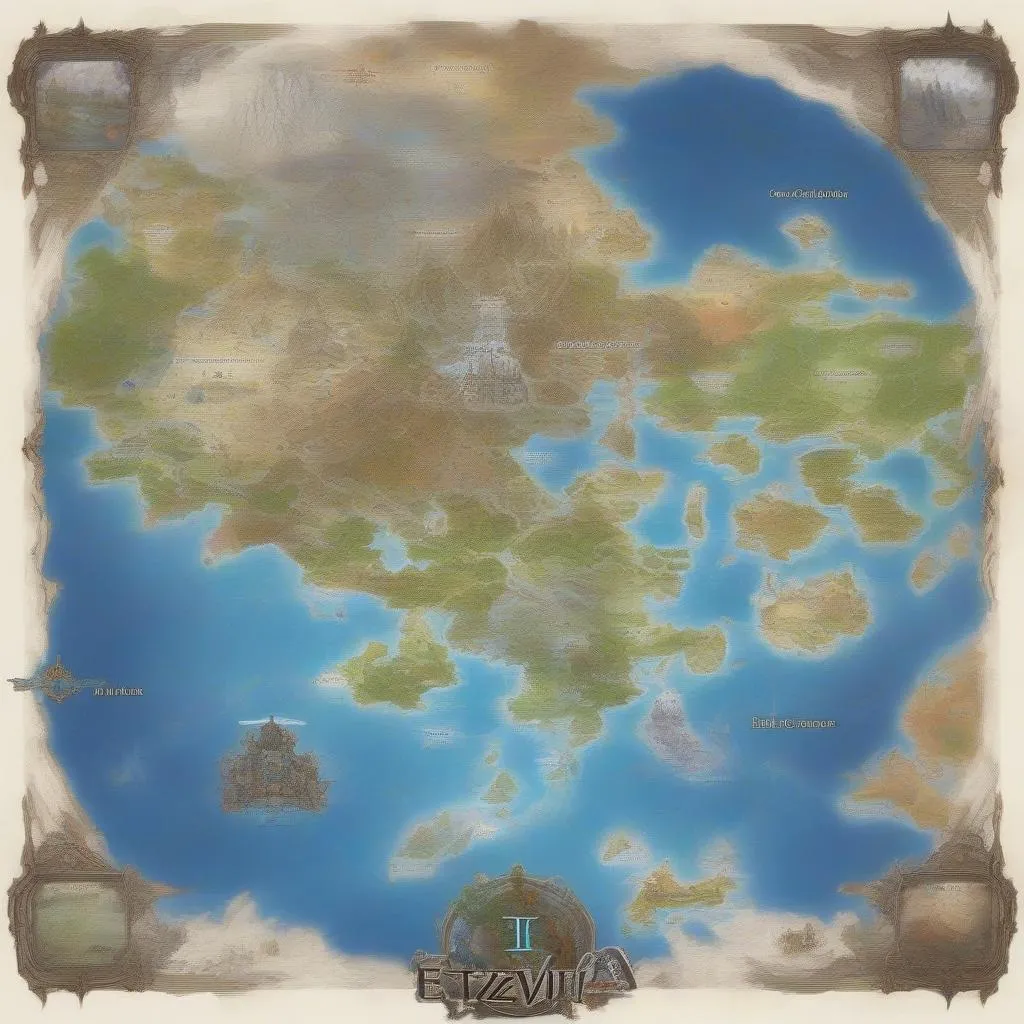 FFXIV world map