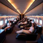 Luxurious First Class Cabin Interior