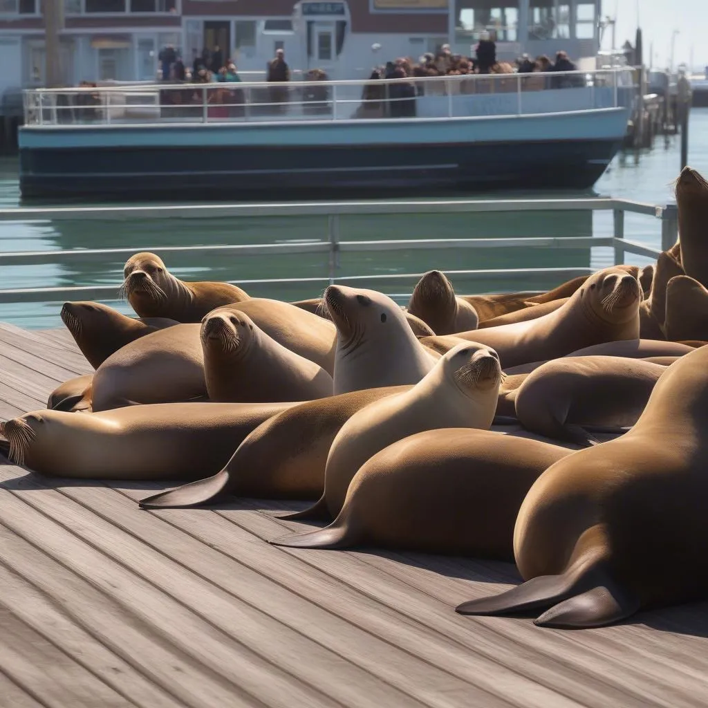 Sea Lions at Fisherman's Wharf