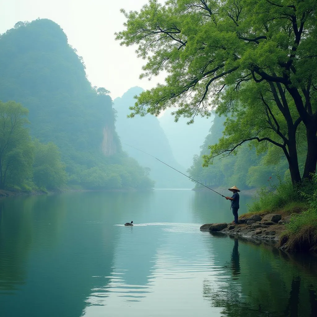 Tranquil Fishing Experience in Ba Vi National Park, Hanoi