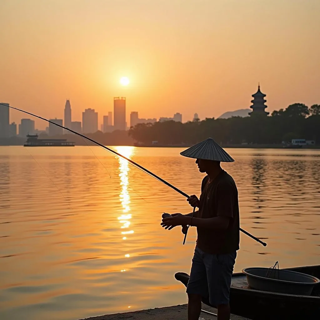  Scenic fishing spots in Hanoi