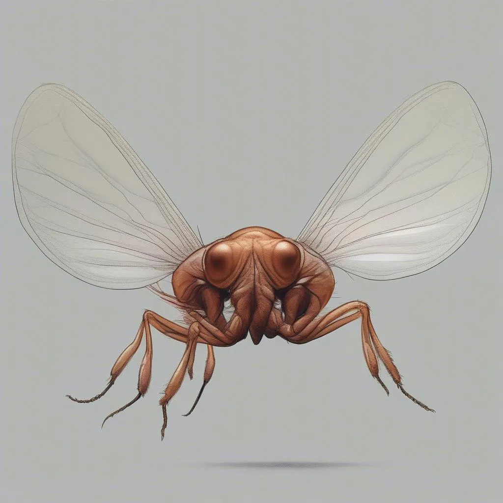 Flea Jumping Illustration