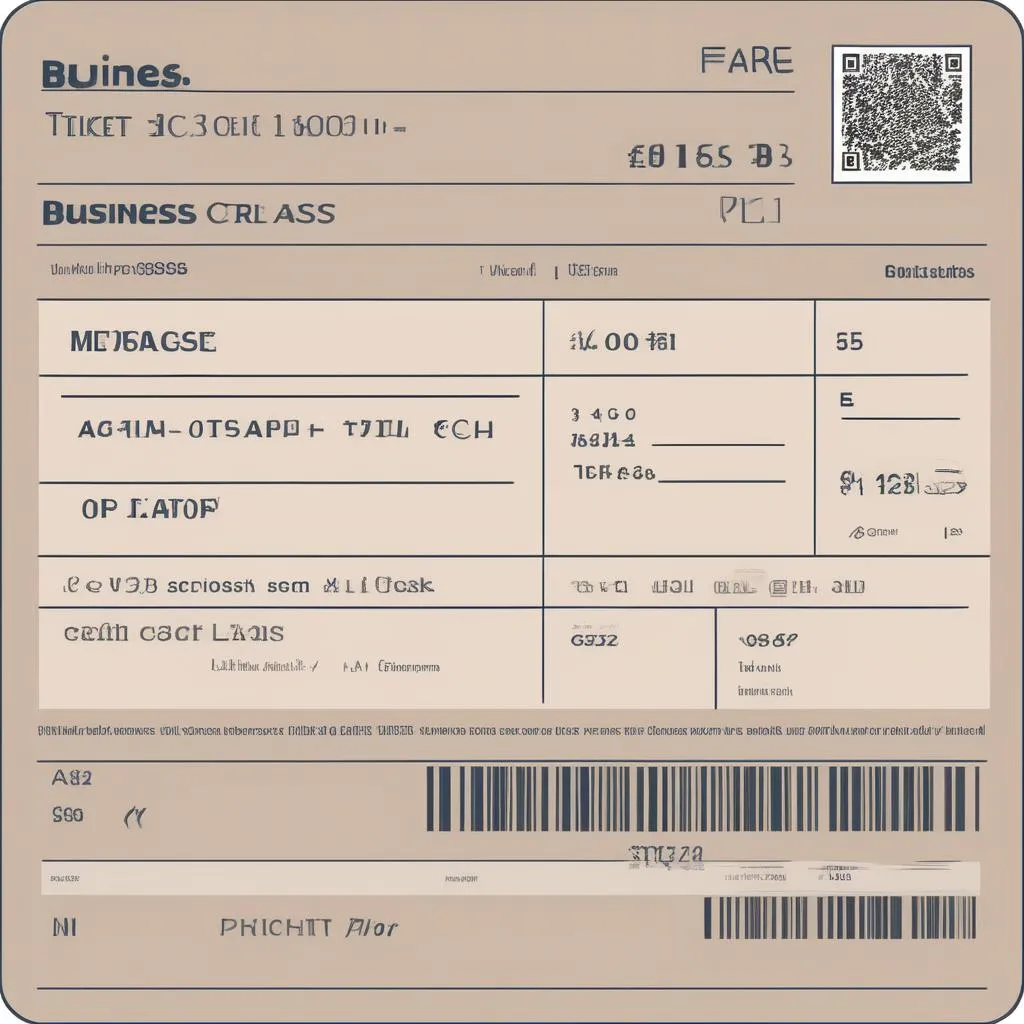 Business Class Ticket