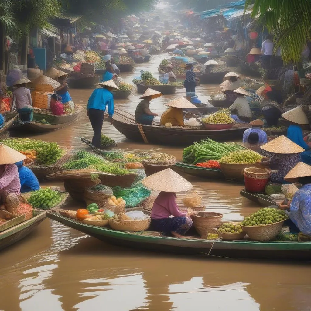 Mekong Delta Floating Market