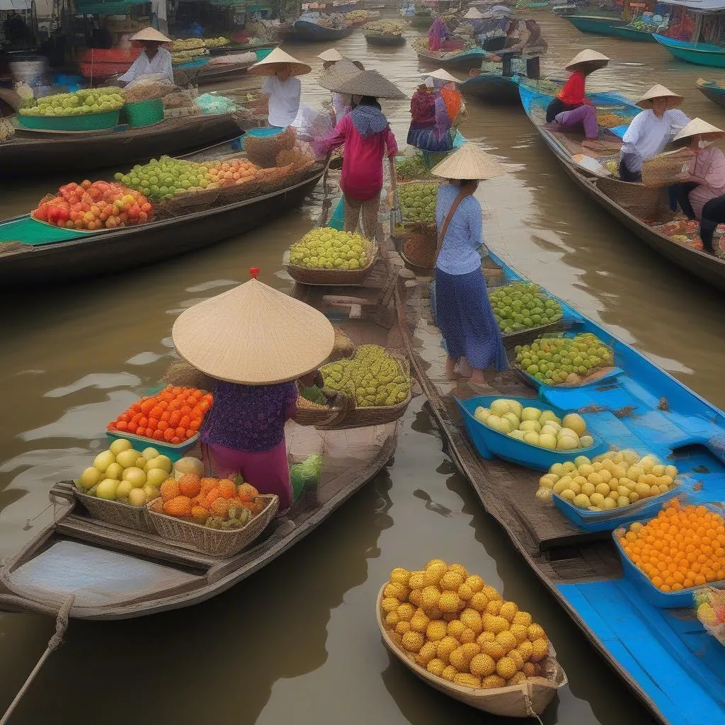 Cai Rang Floating Market