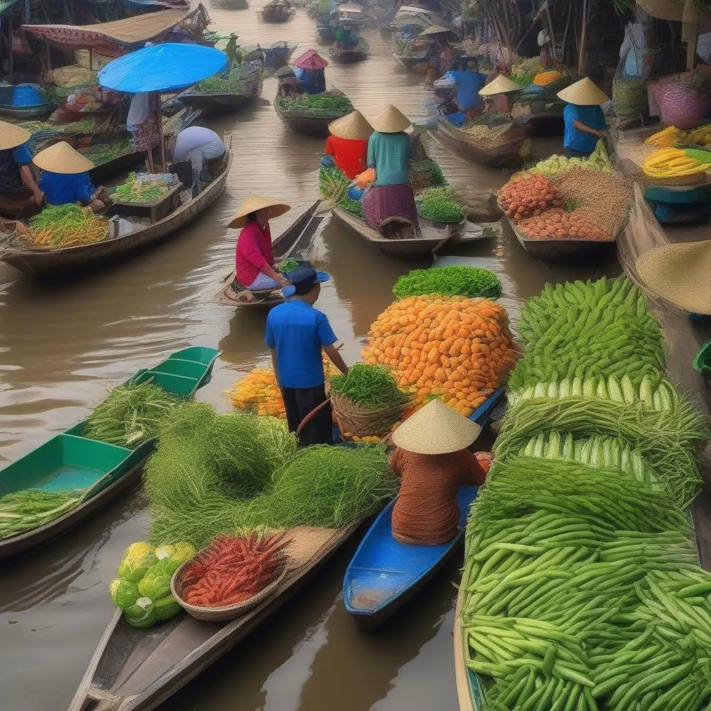 Cai Rang Floating Market