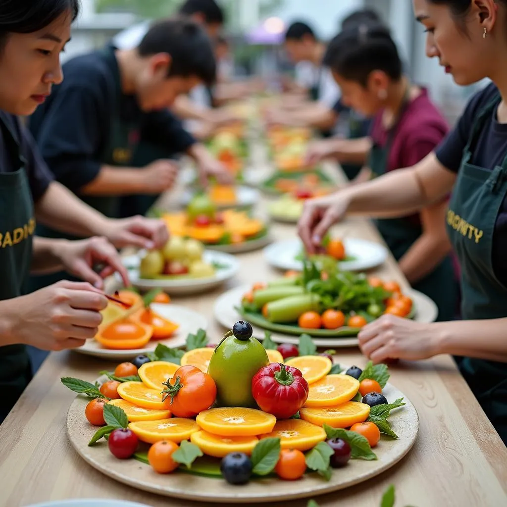 Food Sculpting Workshop in Hanoi