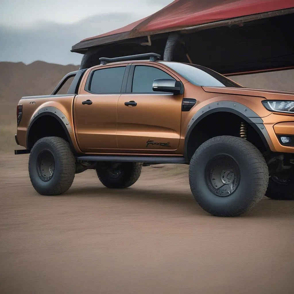 Ford Ranger with Long Travel Suspension