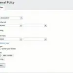 Fortigate 100E Firewall Policy Configuration Screenshot