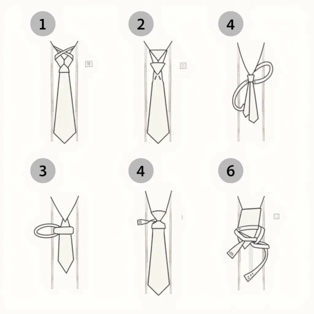 Four-in-Hand Knot Steps