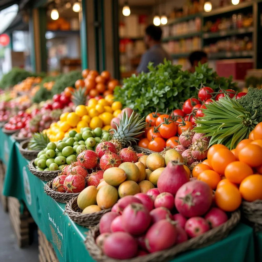 Fresh Fruits and Vegetables in Hanoi Supermarkets