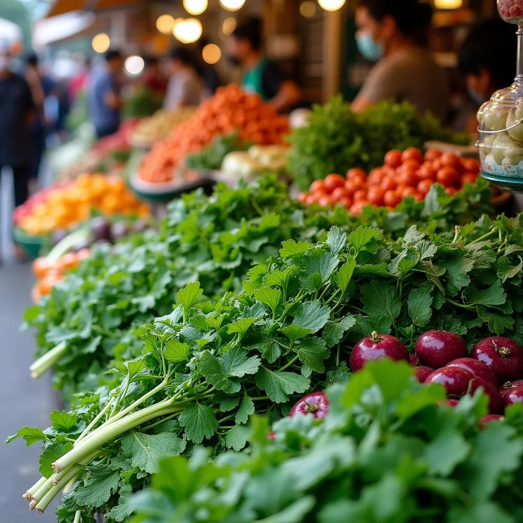 Fresh Produce at Hanoi Market