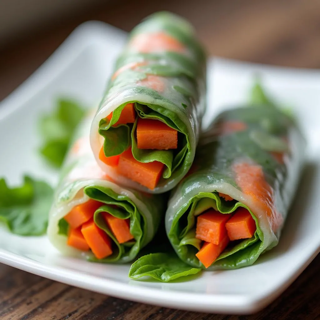 Fresh Spring Rolls in Hanoi